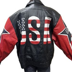 USA leather jacket